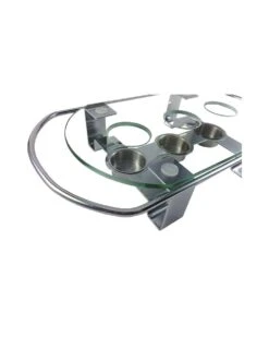 CHAUFFE PLAT 3 BOUGIES - CHROME - GLACE 7 CHAUFFE PLAT 3 BOUGIES - CHROME - GLACE -Buyer Boutique chauffe plat 3 bougies chrome glace 2