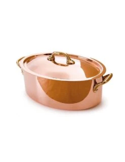 COCOTTE OVALE AVEC COUVERCLE - SERVICE TABLE - CUPRINOX -Buyer Boutique cocotte ovale avec couvercle service table cuprinox 3