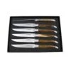 COFFRET 6 COUTEAUX DE TABLE - LAGUIOLE - PISTACHIER -Buyer Boutique coffret 6 couteaux de table laguiole pistachier