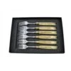 COFFRET 6 FOURCHETTE DE TABLE - LAGUIOLE - MADREPERLA CHAMPAGNE -Buyer Boutique coffret 6 fourchette de table laguiole madreperla champagne