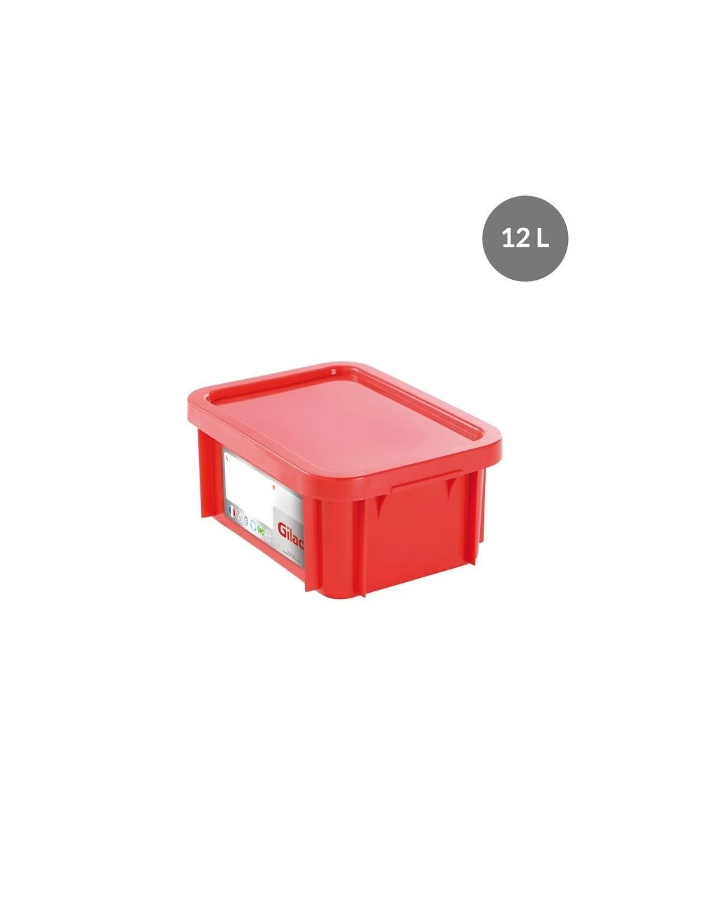 BAC DE STOCKAGE RECTANGULAIRE HACCP AVEC COUVERCLE - 12 L 4 BAC DE STOCKAGE RECTANGULAIRE HACCP AVEC COUVERCLE - 12 L – Image 2