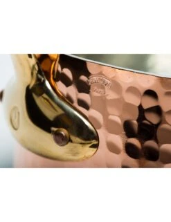 CASSEROLE CUIVRE ETAME EXTRA FORT QUEUE BRONZE -Buyer Boutique casserole cuivre etame extra fort queue bronze 2