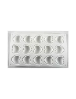 PLAQUE SILIKOMART - 15 COEURS BOMBES -Buyer Boutique plaque silikomart 15 coeurs bombes 2