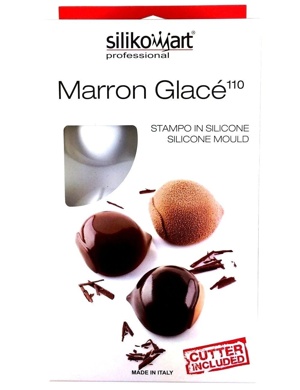 PLAQUE SILIKOMART - 6 MARRONS 3 PLAQUE SILIKOMART - 6 MARRONS