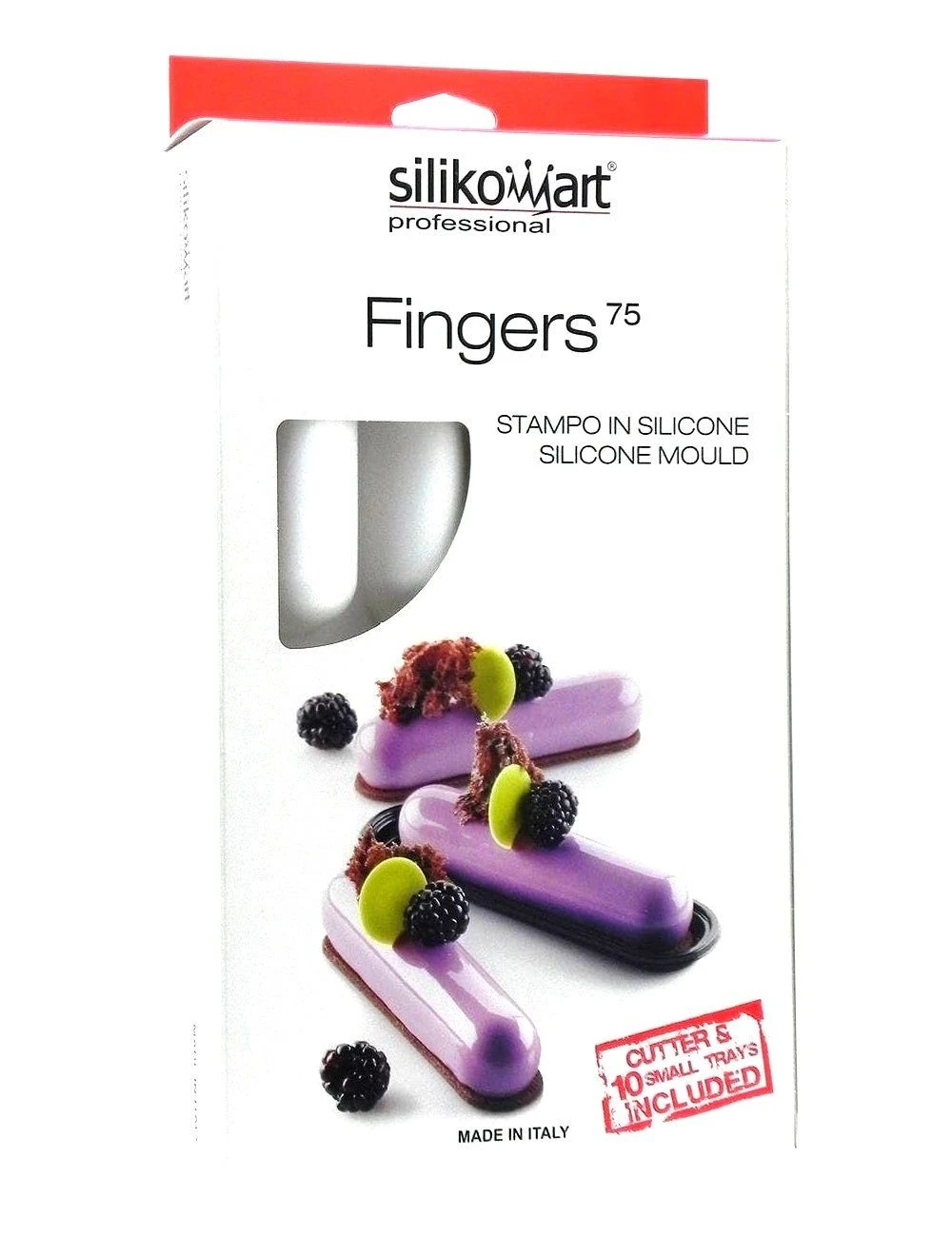 PLAQUE SILIKOMART - 8 FINGERS 3 PLAQUE SILIKOMART - 8 FINGERS