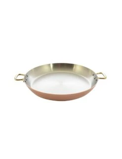 PLAT A PAELLA CUIVRE INOX D35