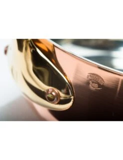 PLAT A SAUTER CUIVRE ETAME EXTRA FORT AVEC QUEUE BRONZE -Buyer Boutique plat a sauter cuivre etame extra fort avec queue bronze 2