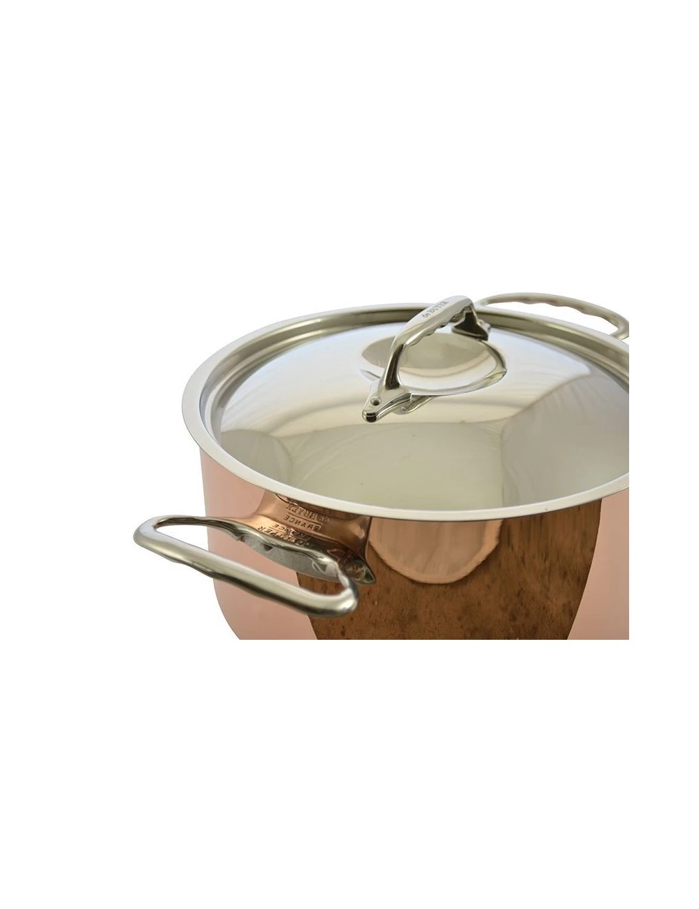 De Buyer BASSINE A RAGOUT CUIVRE INDUCTION COUVERCLE INOX 4 De Buyer BASSINE A RAGOUT CUIVRE INDUCTION COUVERCLE INOX – Image 2