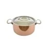 De Buyer BASSINE A RAGOUT CUIVRE INDUCTION COUVERCLE INOX -Buyer Boutique ragout cuivre induction couvercle inox