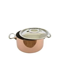 De Buyer BASSINE A RAGOUT CUIVRE INDUCTION COUVERCLE INOX 7 De Buyer BASSINE A RAGOUT CUIVRE INDUCTION COUVERCLE INOX -Buyer Boutique ragout cuivre induction couvercle inox 2